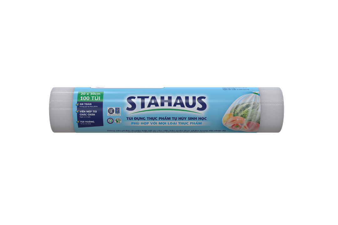 Túi đựng thực phẩm THSH STAHAUS 20x30cm cuộn 100 túi